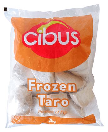 Cibus Brand Frozen White Taro X Kg Bags Cibus Foods