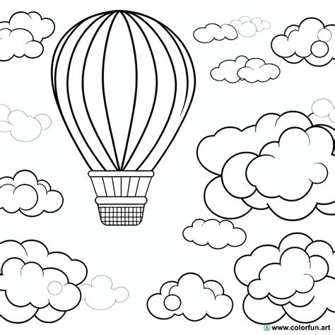 10 Coloriages De Montgolfières Coloriages Gratuits pour Enfants