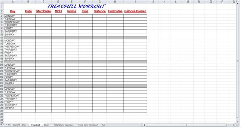 Total Gym Workouts Printable