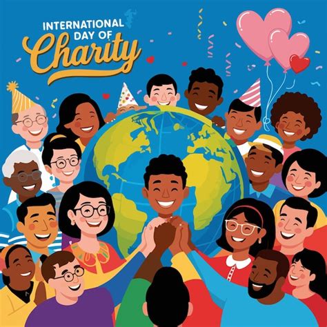 Happy International Charity Day Premium Ai Generated Vector