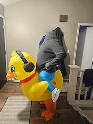 Amazon Kooy Inflatable Duck Costume Ride On Duck Costume Adult