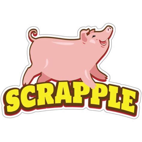 Signmission 16 In Scrapple Decal Concession Stand Food Truck Sticker