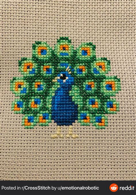 Cross Stitch Peacock Pattern