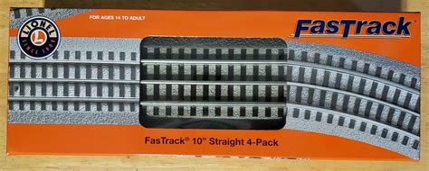 Nib Lionel Fast Track O Gauge Fastrack Straight Pack Ebay