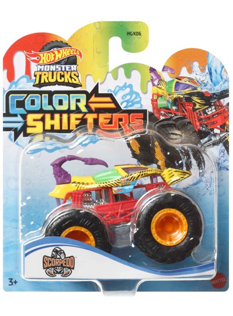 Hot Wheels Monster Trucks Color Shifters Scorpedo Hmh