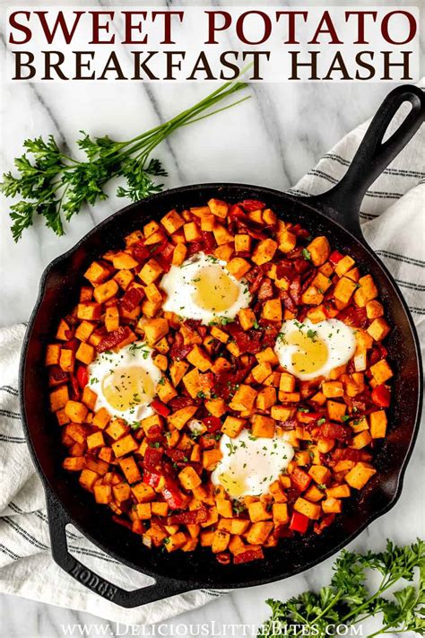 Sweet Potato Breakfast Hash - Delicious Little Bites