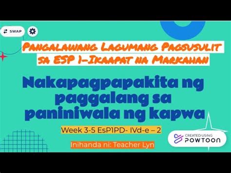 Pagpapakita Ng Paggalang Sa Paniniwala Ng Kapwa YouTube