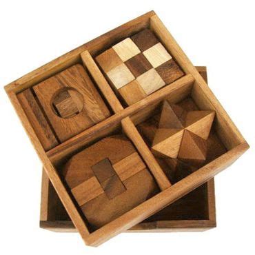 Puzzlespiele W Rfel In Einer Holzbox Holz Puzzle Knobel Iq Spiel Alle