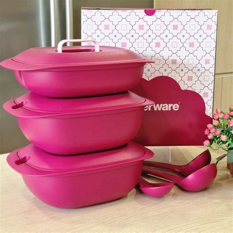 Original Tupperware Gourmet Server Set Gourmet Legacy Bowl Gourmet