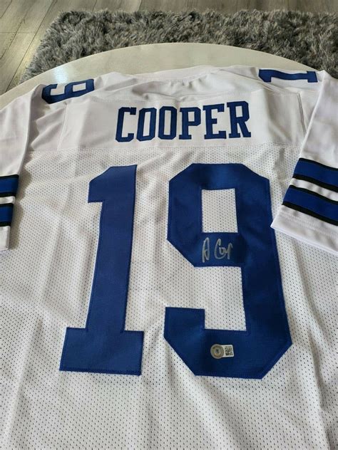 Amari Cooper Autographedsigned Jersey Beckett Sticker Dallas Etsy