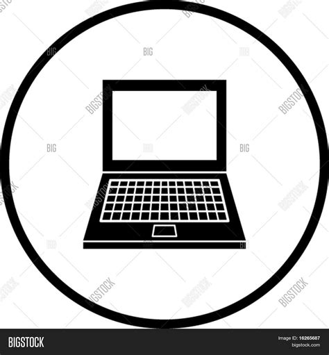 Laptop Symbol Vector And Photo Bigstock