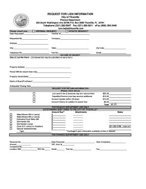 Fillable Online New Form The City Of Titusville Florida Fax Email