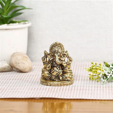 Buy CraftVatika Laxmi Ganesha Idol Marble Murti For Puja Home Diwali