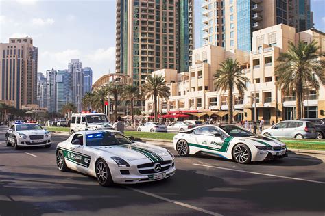 The Dubai police and their remarkable collection of vehicles.