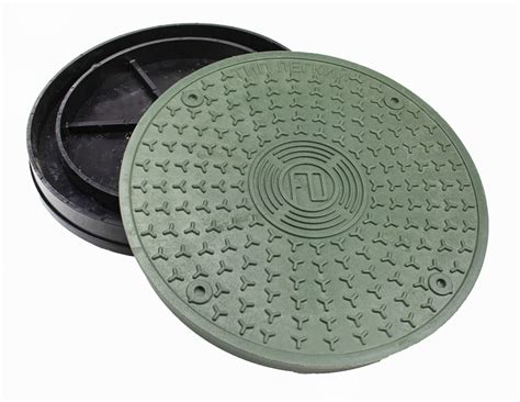 Люк канализационный пластиковый зеленый внутренний монтаж 460 мм купить ...