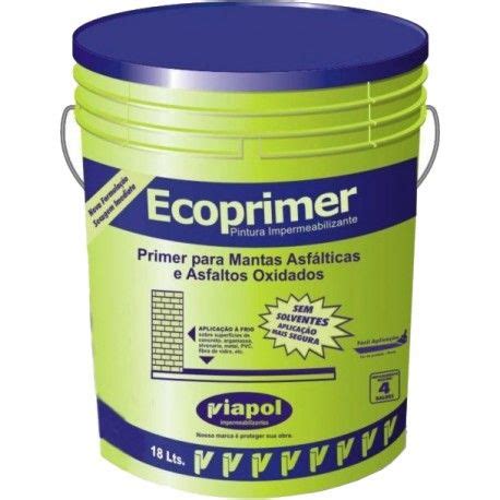 Impermeabilizante Ecoprimer Balde 18L Viapol Na Elos