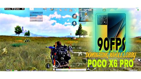 DOMINATING WHOLE LOBBY POCO X6 PRO SMOOTH 90FPS PUBG BGMI TEST