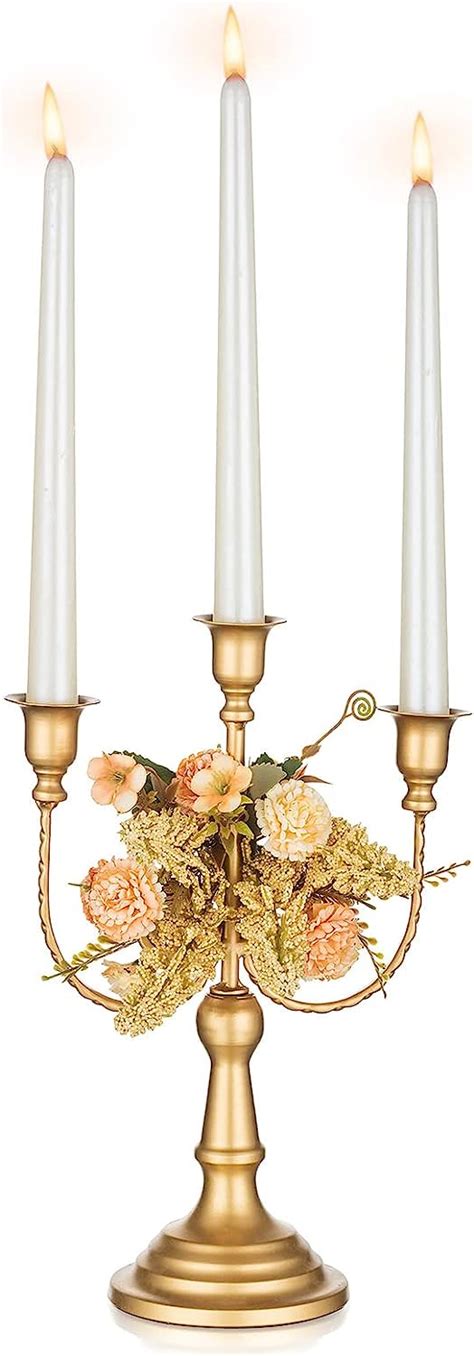 NUPTIO Candelabras Gold Candlestick Holders Candle Stick Stands Metal