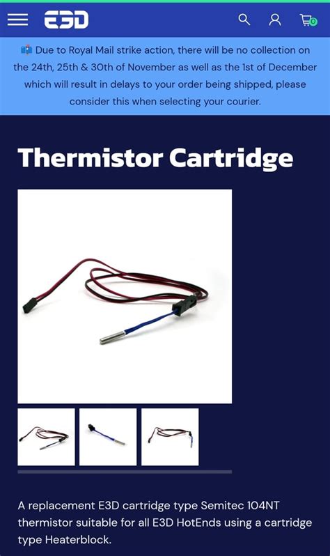 I bought this thermistor to replace the stock one on my Ender 3 Pro. Do ...