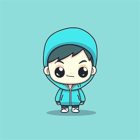 Premium Vector Cute Kawaii Boy Chibi Mascot Vector Cartoon Style