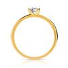 Bague Solitaire Or 750 Jaune Diamant 50 100e De Carat MATY