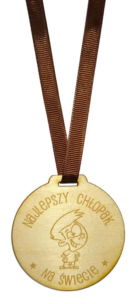 Medal Ze Sklejki Z Grawerem Niska Cena Na Allegro Pl