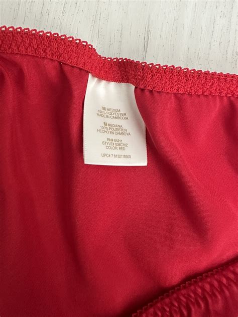 Vintage Unbranded Satin String Bikini Panties Sz M Gem