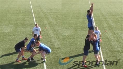 Static Lineout Lift Lineout Drills Rugby Coaching Tips Sportplan Ltd