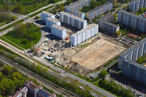 Luftaufnahme Berlin Hochhaus Neubau Wuhletaler Fenster Im Ortsteil