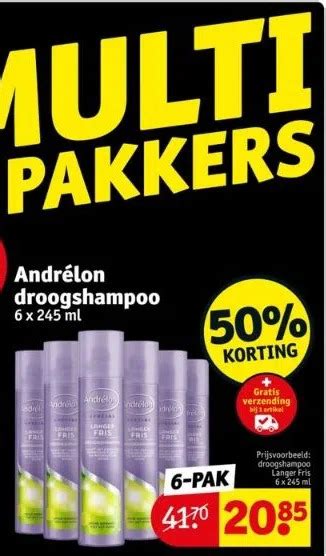 Andrélon droogshampoo aanbieding bij Kruidvat