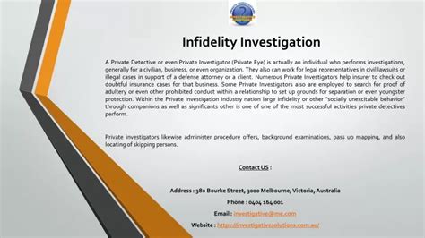 Ppt Infidelity Investigation Powerpoint Presentation Free Download