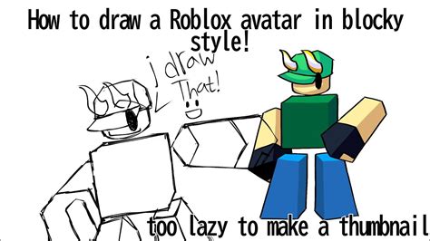 How To Draw A Roblox Avatar In A Blocky Style D YouTube