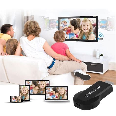 Mirascreen Wireless WiFi 1080P Display TV Dongle Receiver Media Airplay ...