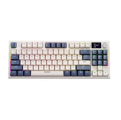 Tastaturen YUNZII YZ Pro Weiß Hot Swap Fähige Kabellose Mechanische Gaming Tastatur RGB