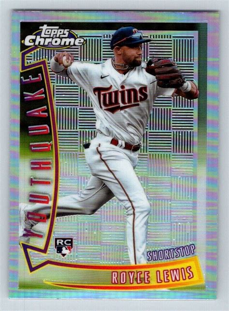 2022 Topps Chrome Sonic 96 Youthquake YQ24 Royce Lewis RC EBay