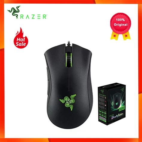 Razer Souris De Jeu Filaire Deathadder Essentiel Lumière Verte