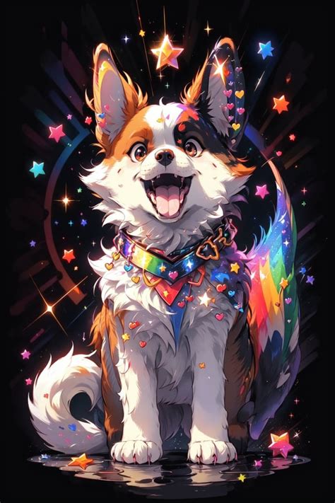 Niji Pride Solo Smile Open Image Created By Tensor Art