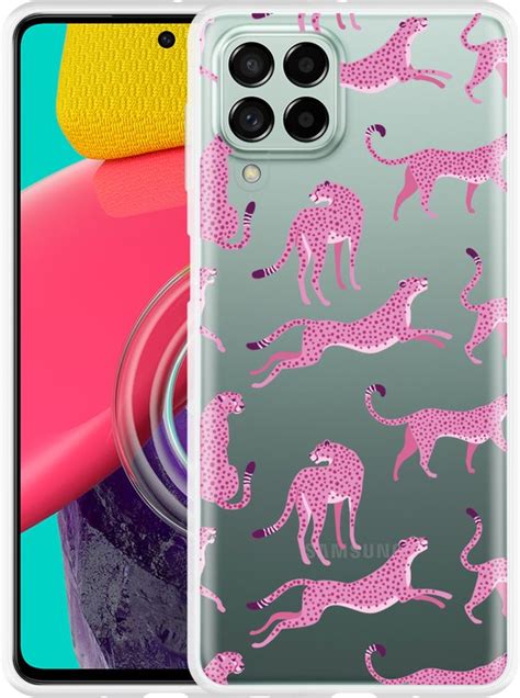 Hoesje Geschikt Voor Samsung Galaxy M Roze Cheeta S Bol