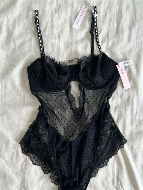 Lingerie Da Preta Renda Lingerie Feminina Victorias Secret Nunca Usado 81147005 Enjoei