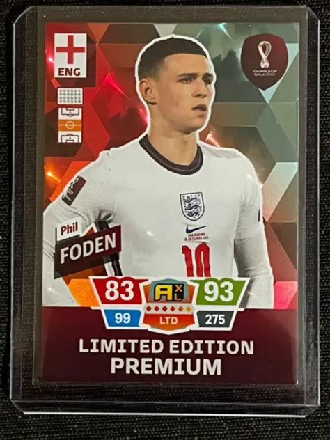 PANINI ADRENALYN WORLD Cup Qatar 2022 Foden Phil England Limited