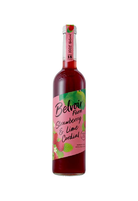 Belvoir Fruit Farms Strawberry Mint And Lime Cordial 750ml Parsnips And Pears