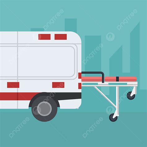 Emergency Stretcher Vector Art Png Vector Design Of Ambulance With