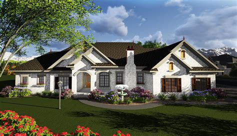 One Story European House Plan - 890027AH | Architectural Designs ...