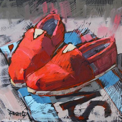 Cathleen Rehfeld Daily Painting Shoe Fiend 1 Toms Still Life