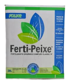 Fertilizante Orgânico Simples Classe A Ferti Peixe Via Solo Box 20