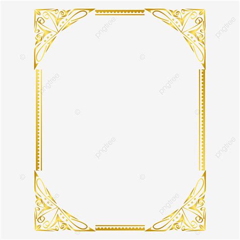 Golden Frame Beautiful Botanical Wedding Gold Glitter Gold Frames