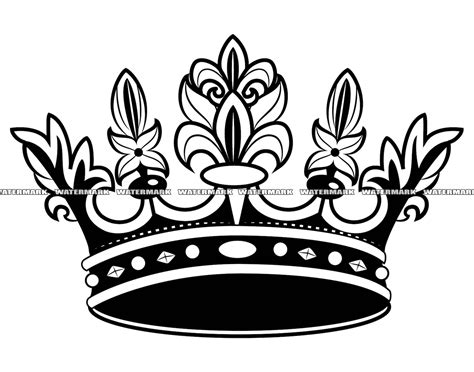 Crown Svg Crown Cut File Crown Dxf Crown Png Crown Clipart Crown Silhouette Crown Cricut