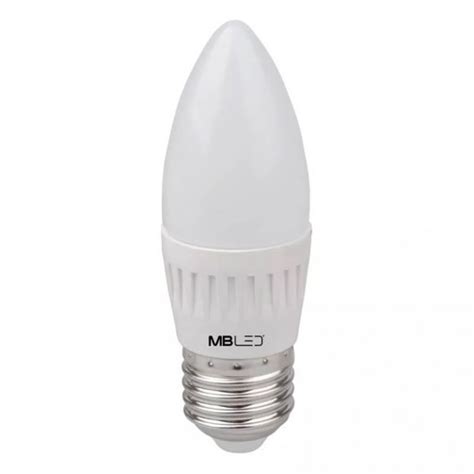 Lâmpada Led Tipo Vela 4w Morna E27 Mbled