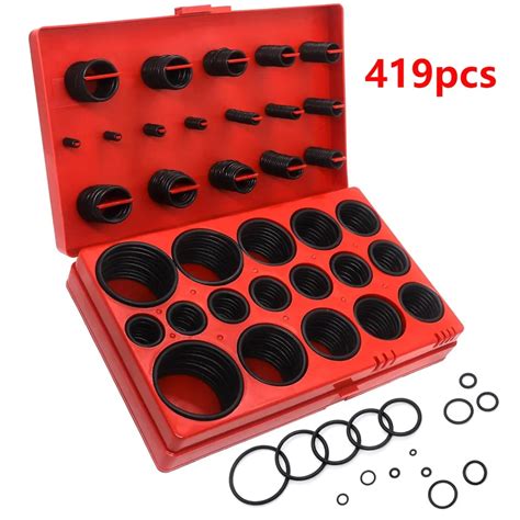 Pcs Set Universal O Ring Assortment Size Nitrile Rubber Ring