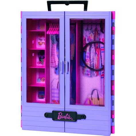 Игровой набор переносной шкаф чемодан с куклой Барби Barbie ...